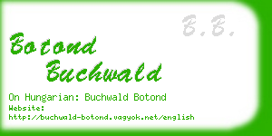 botond buchwald business card